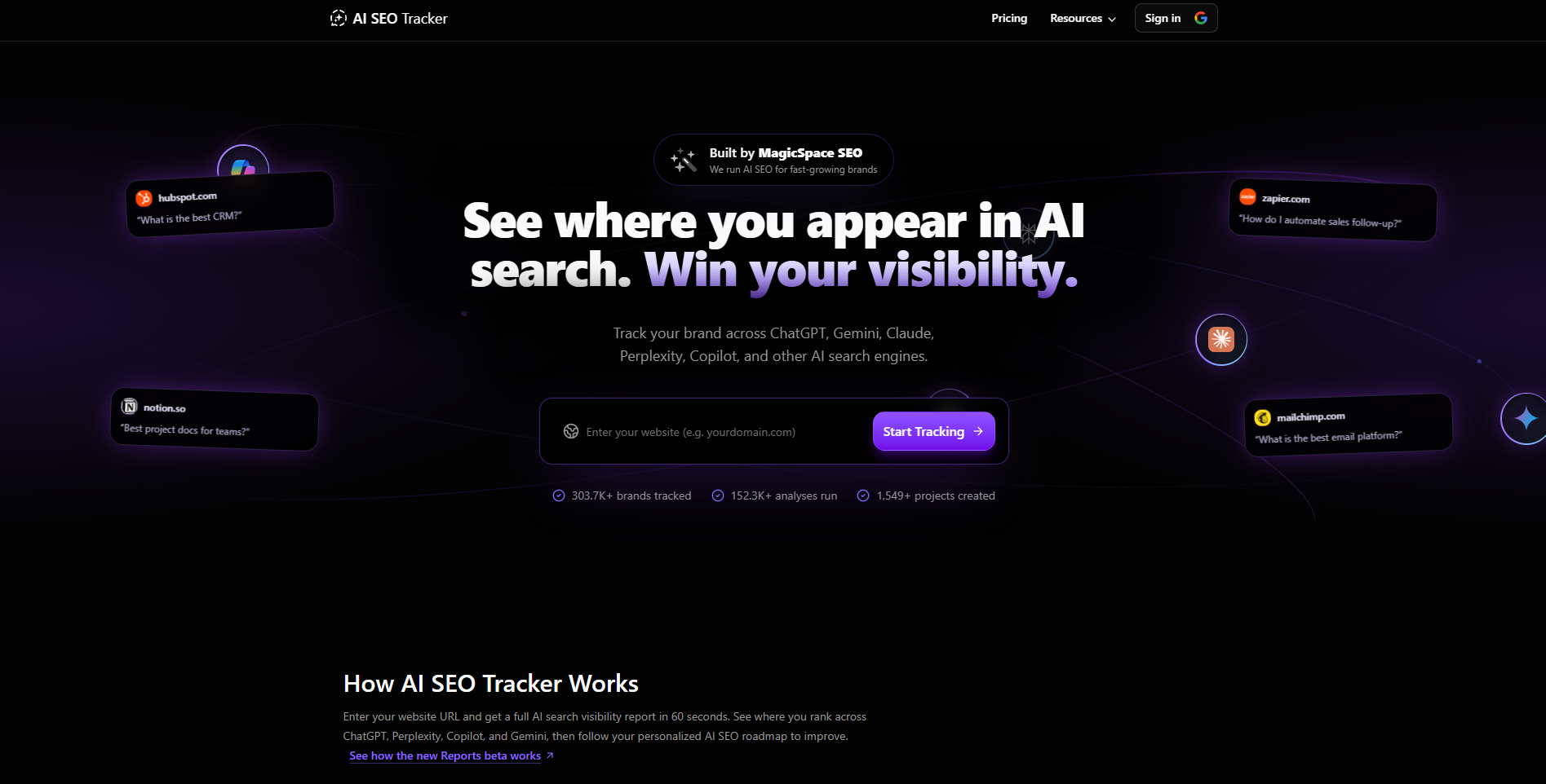 AI SEO Tracker screenshot