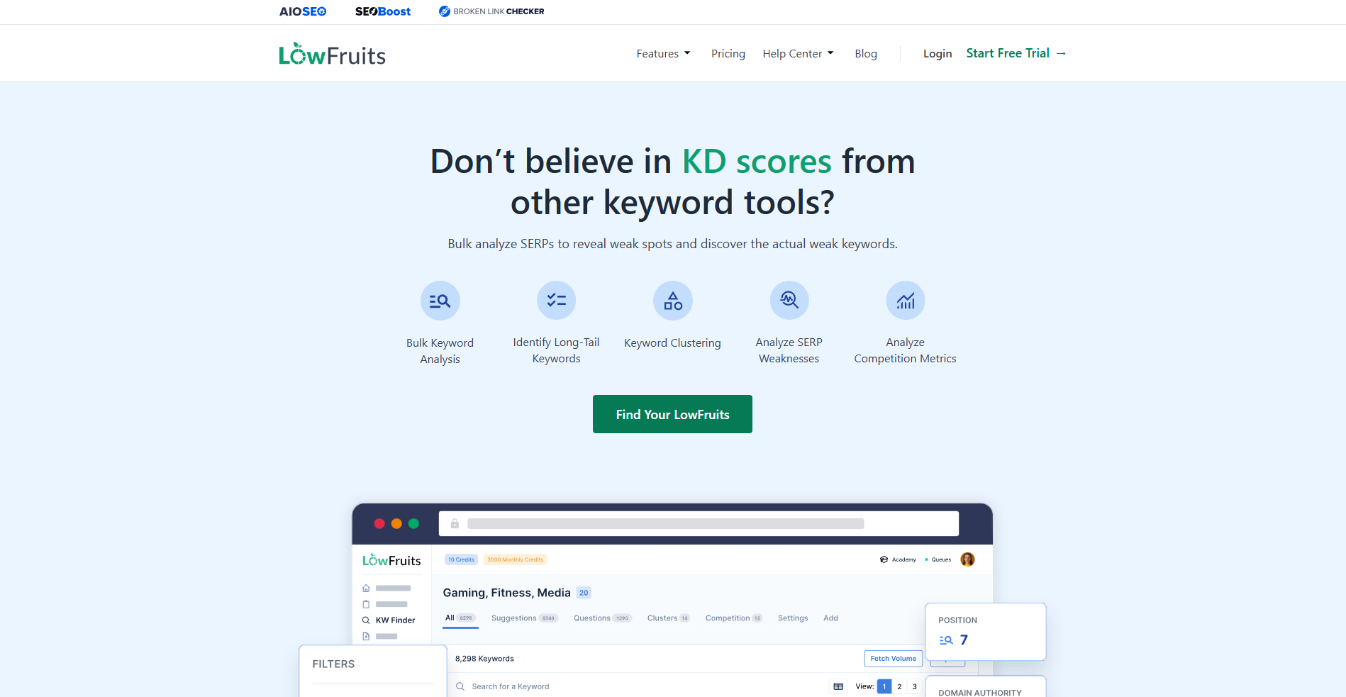 LowFruits screenshot